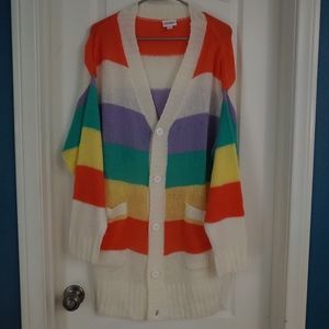 BNWT  Lucille Lularoe size medium rainbow pastel
